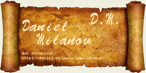Daniel Milanov vizit kartica